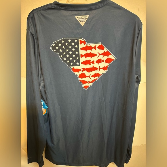 Columbia Deep Blue Performance Shirt - Picture 7 of 7